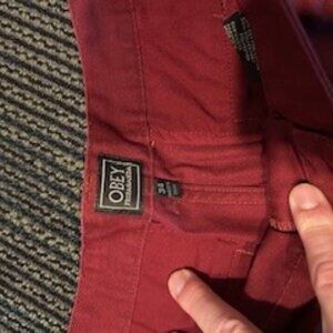 Obey Men's Red Pants